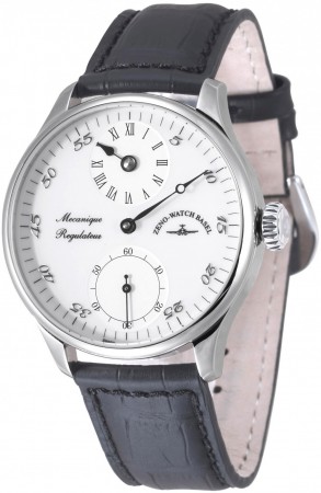 Zeno-Watch Basel Godat II Regulator white 44 mm 6274Reg-e2
