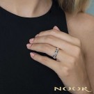 Tenor diamantring 14 kt gult gull thumbnail