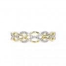 Savanna diamantring 14 kt gult gull**TILBUD  thumbnail