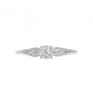 Vivianne hvit diamantring 14 kt hvitt gull thumbnail