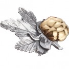 Finnmarkssløyfa-pin 2-i-1, oksidert/forgylt thumbnail