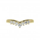 Amaze diamantring 14 kt gult gull thumbnail