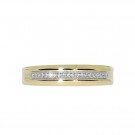 Tenor diamantring 14 kt gult gull thumbnail