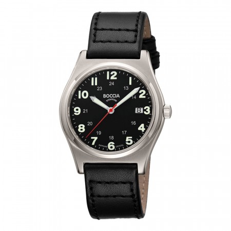 Boccia hr, titanur, safirglass, Ø 39 mm