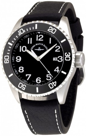 Zeno-Watch Basel Quartz black 6492-515Q-a1-1 46 mm
