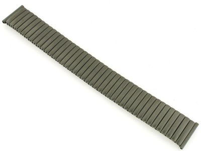 Klokkelenke Watch strap Fixoflex expansion band/strap 20mm Titanium by ROWI