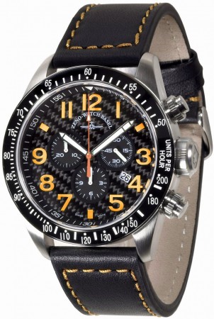 Zeno-Watch Basel Fashion Chronograph carbon 46 mm 6497Q-s15
