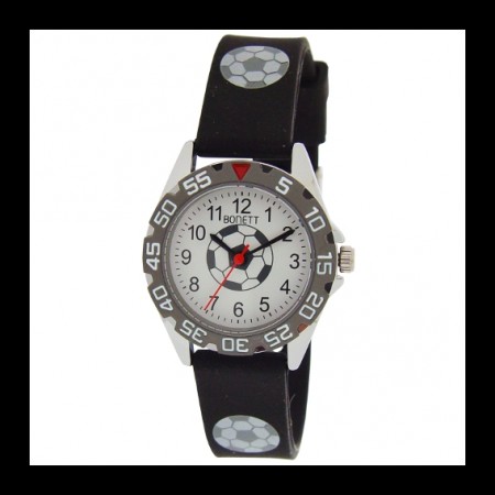 Bonett gutteur fotball hvit skive 