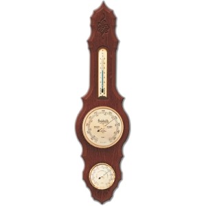 Fischer Værstasjon, messing/mahogny