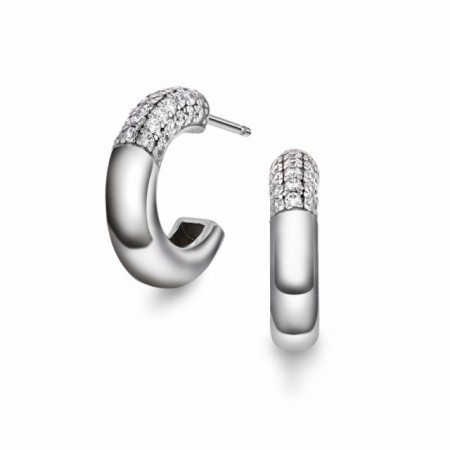 68743-03 - Rhodinerte halvkreoler med cz