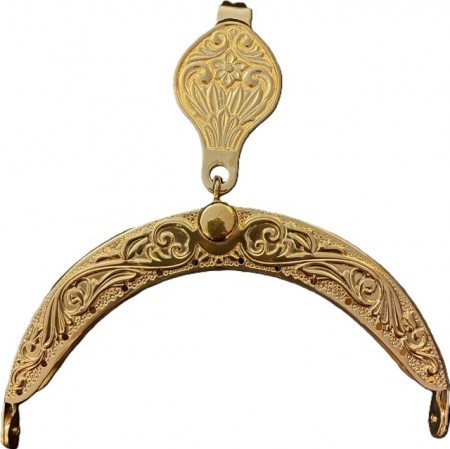 Veskelås SP forgylt uten graveringsfelt, Forgylt spesielt for oss.