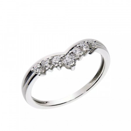 Amaze diamantring 14 kt hvitt gull
