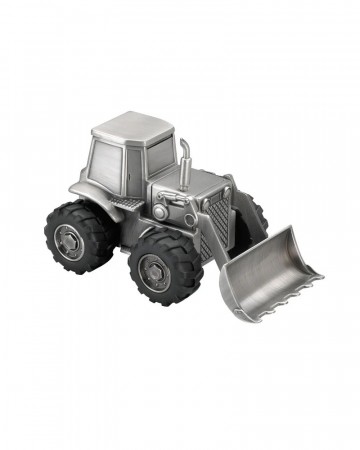 Sparebøsse traktor, fortinnet