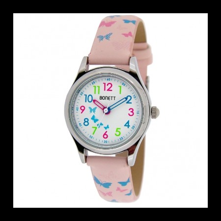 Bonett pikeur rosa sommerfugler