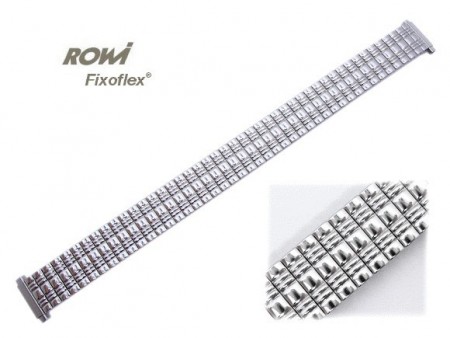 Watch strap Fixoflex S expansion strap 12-15mm stainless steel silver by ROWI