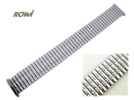 Watch strap Fixoflex S expansion strap 18-22mm stainless steel silver elegant by ROWI
