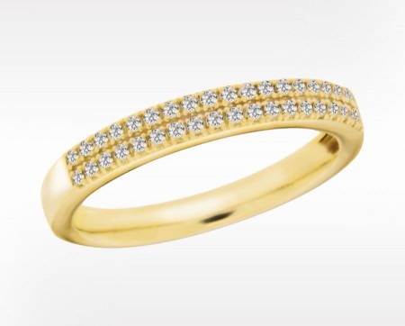 Tribeca Gult gull ring med diamanter