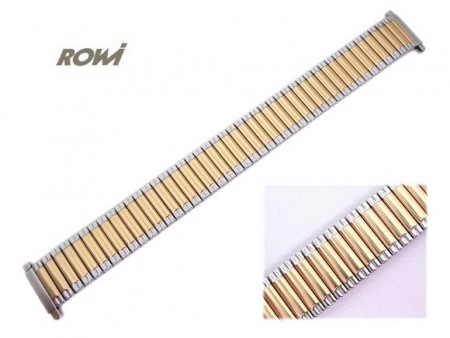 Watch strap Fixoflex S expansion strap 16-20mm stainless steel dual tone fashion by ROWI
