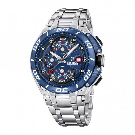 F20754-4 Festina Chrono Bike 2026 blå urskive, lenke NYHET!