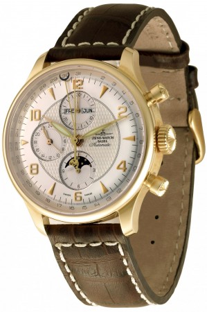 Zeno-Watch Basel Godat II Full Calendar Chrono gold 44 mm 6273VKL-GG-f2