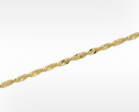 Singapore 4,4 mm. 18, 19 og 21 cm. Karabinlås