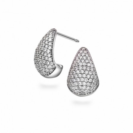 68733-02 - Rhodinerte halvkreoler med cz