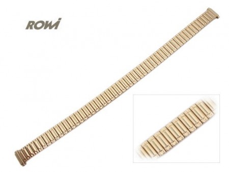 Watch band Fixoflex S expansion band telescopic end 8-10mm stainless steel golden-colored ROWI