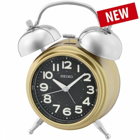 SEIKO ALARM CLOCK 18X14X7CM SWEEP BELL LUMIBRITE