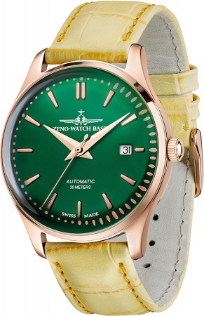 Jules Classic Automatic 40mm green+rose, strap