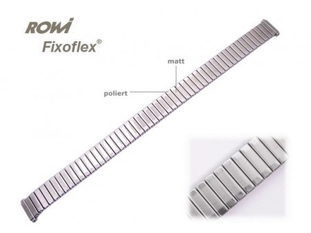 Watch band Fixoflex S expansion band telescopic end 10-12mm stainless steel silver-colored ROWI