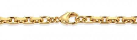 Anker Massiv 14 kt gult gull 4,5mm - 50cm