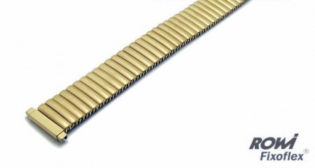 Watch strap Fixoflex S expansion strap 14-17mm stainless steel golden classic by ROWI