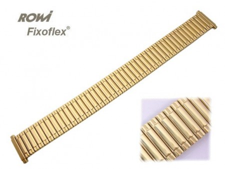 Watch band Fixoflex S expansion band telescopic end 16-20mm stainless steel golden-colored ROWI