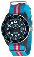 Zeno-Watch Basel H3 Teflon - black/blue - Nylon 6594Q-a14-Nato-47 45 mm