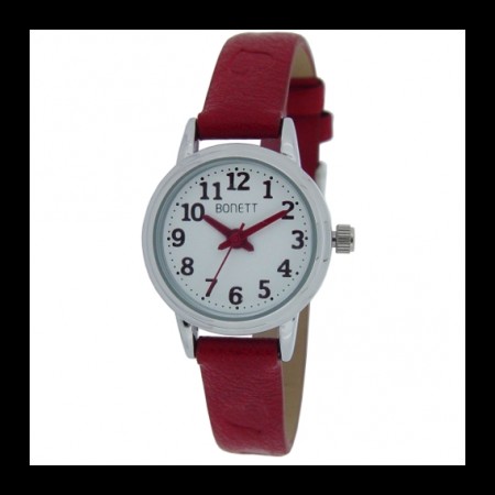 Bonett pikeur rød tall/rem