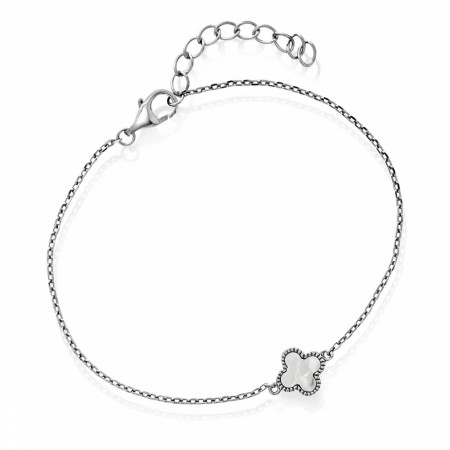 Kløver armbånd i 925 perlemor 992642