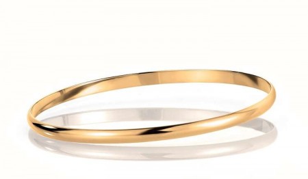 Classic armring buet profil 14kt gull