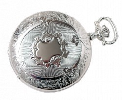 Lommeklokke, lommeur 925 sølv Solør-Odal Mannsbunad