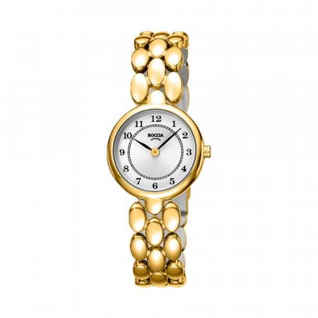 Boccia da, titanur, PVD, lenke, hvit skive med tall, Ø 26 mm