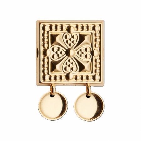 Beltestøl med trådkantlauv, forgylt