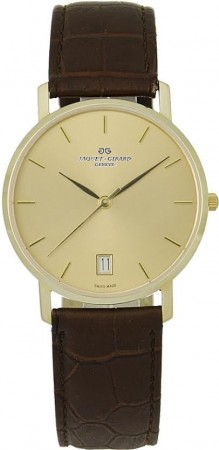 Jaquet+Girard Gullur herre 14kt - Gents Watch 14kt safirglass