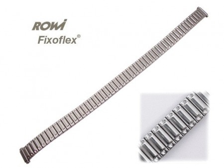 Watch band Fixoflex S expansion band telescopic end 08-10mm stainless steel silver-colored ROWI