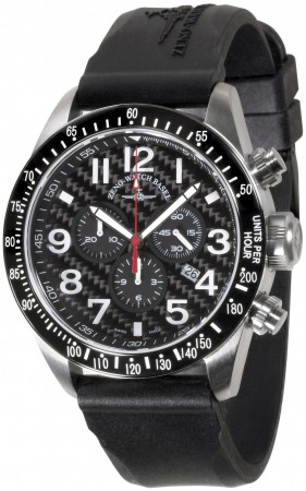 Zeno-Watch Basel Fashion Chronograph carbon 45 mm 6497Q-s1