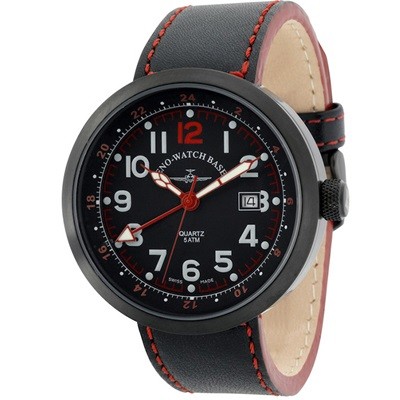 Zeno-Watch Basel RONDO GMT (Dual Time) B554Q-GMT-bk-a17