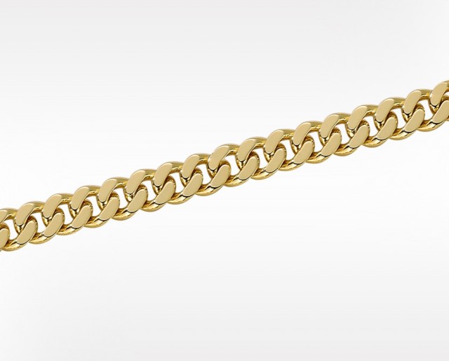 Panser massiv gult gull. 2,2 mm